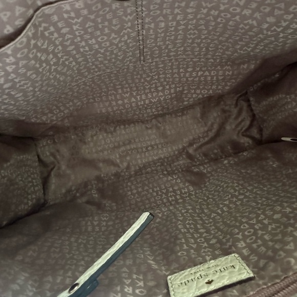 New Kate Spade White Lynne Perri Lane Leather Tote Bag - Picture 12 of 12